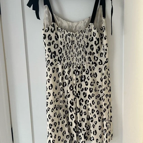 Reformation Leopard Print Dress with Black Straps - Picture 4 of 11